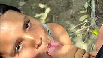 crazy latina girlfriend caught giving outdoor blowjob by torbe pillada