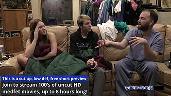 dr tampa probes nova maverick's shaved pussy backstage ultrasound play 👩‍⚕️💦