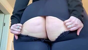 thick pawg stretches tight pants ripping clothes off big ass tits