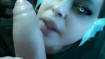 girlfriend snaps sultry blowjob sucking cock deep