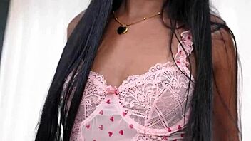 super cute indian girl orgasms hard on big black cock interracial anal 😍🍆💦