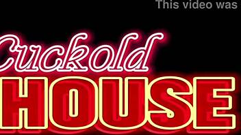 hubby calls big cocks to watch wife's wild orgy bang