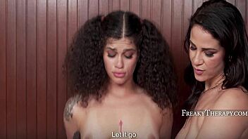 nervous milf cheats from couch to daddy's cock in taboo group sofa romp