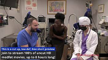 Rina Arem's Gyno Exam Spreads Pussy for Doctor Tampa