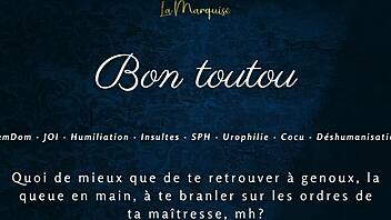 french femdom joi cuckold humiliation jerk off instructions bon toutou