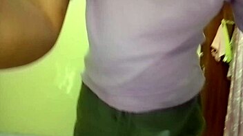 chubby curly brunette savors dildo in tight young pussy