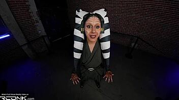 Ahsoka Cosplay Parody: Blows And Rides Anakin's Huge Cock In VR Pt 1