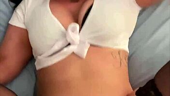 Slutty Schoolgirl's Big Booty Bounces to Huge Cumshot on Ass