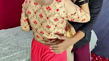 Desi beauty's juicy chut quenched by dominant oiled panty sniffing play