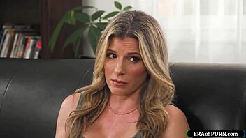 Counselor catches me jerking to hairy milf fantasy then deepthroats big cock