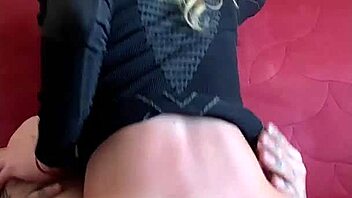 French blonde begs for rough anal creampie on ski slopes