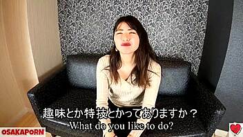 Shiori's pale amateur blowjob leads to intense sex POV session