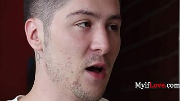 Ebony Milf Fucks Gardner for Cheap Creampie Fix