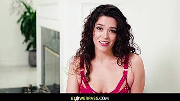 victoria's saliva-drenched blowjob teases with face fucking and cumshot surprises