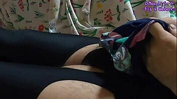 garter stockings crotch masturbation leads to instant cumshot 🔥