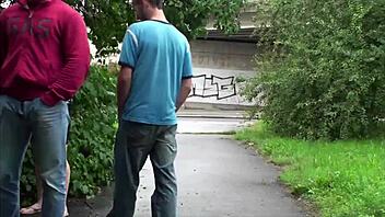 pregnant girl and girlfriend gangbanged on street