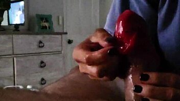 Petite amateur wife sloppy fruit roll-up deepthroat monster cock webcam