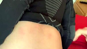 French blonde begs for rough anal creampie on ski slopes