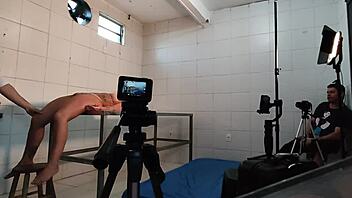 Secret hospital ward milf big tits recording session