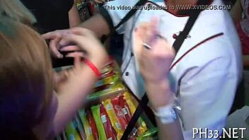 wild sluts rip clothes fuck hard and cum in nightclub frenzy