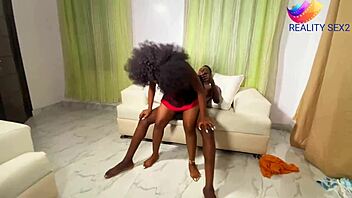 curvy ebony maid bent over screaming on monster black cock reward