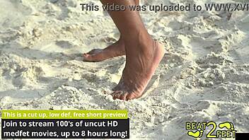 giggles feet get sandy and tickled at the beach backstage fun