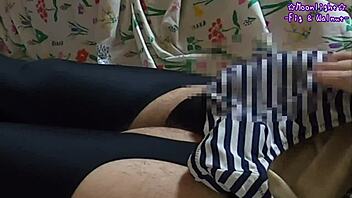 garter stockings crotch masturbation leads to instant cumshot 🔥