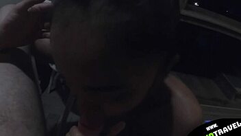 Petite Thai Girlfriend Swallows Cum After Balcony Blowjob