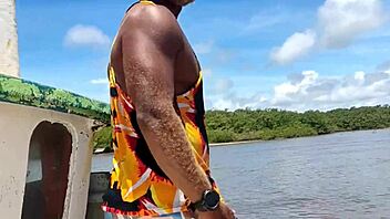 Hubby Watches Bulls Creampie Big Ass BBW Wife on Boat