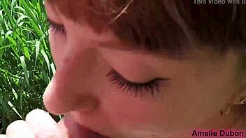 hey cute girl, suck this big stranger dick outside cum in mouth?