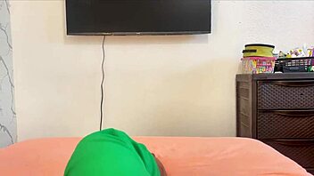 brazilian milf housewife bathes then gets covered in cum by huge cock