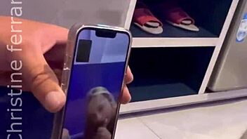 Hotwife Drills Deep While Cuckold Hubby Peeks Via Video Call Full Bareback Creampie