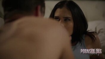 seductive big tits milf latina teases with creampie cumshot