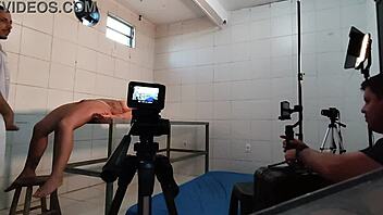 Secret hospital ward milf big tits recording session