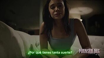 seductive big tits milf latina teases with creampie cumshot