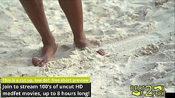 giggles feet get sandy and tickled at the beach backstage fun