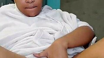 morning ebony bbw phangisile rides bbc squirts wildly