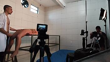 Secret hospital ward milf big tits recording session