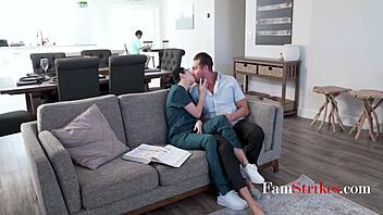 medical student alex coal bends over for older patient