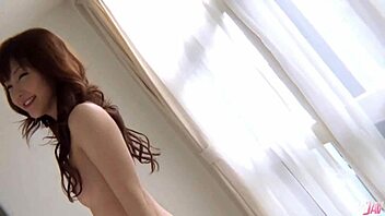 asian hottie nami honda spreads tasty hairy pussy wide