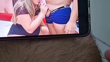 cuck strokes watching pregnant wife fuck hung stud