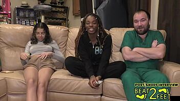 giggles feet get sandy and tickled at the beach backstage fun