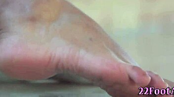 latina babe's feet get hardcore cumshot footjob handjob erotic fetish high definition?