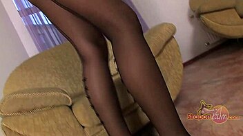 Roommate Discovers Blonde's Strapon Play and Cum in Dorm