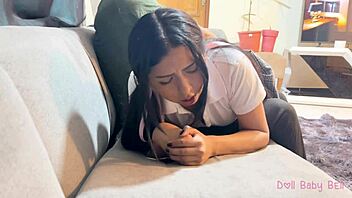 spanking bad latina student skirt upskirt daddy style 😈