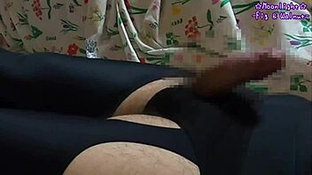 garter stockings crotch masturbation leads to instant cumshot 🔥