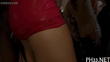 wild sluts rip clothes fuck hard and cum in nightclub frenzy