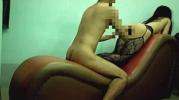 Suggestive Myanmar Wife Teases Big Ass Bent Over Sofa Secretly