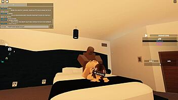 ROBLOX PORN: Cute Whore Deepthroats BBC Rides Doggy Squirts Cum!