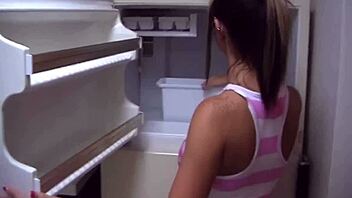 kayden krush fingers pussy teases with ice